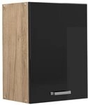 Vicco H&auml;ngeschrank R-Line, Schwarz Hochglanz, 45 cm, zur freien Kombination
