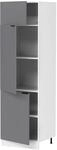 VCM K&uuml;chenm&ouml;bel Unterschrank 60x57x207 cm 3 T&uuml;ren 5 F&auml;cher Stauraum