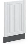 Vicco Frontblende Fame-Line, Wei&szlig; Landhaus, 45 cm ohne Arbeitsplatte, zur