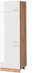 Vicco K&uuml;hlumbauschrank R-Line, Wei&szlig; Hochglanz, 60 cm, zur freien Kombination