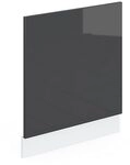 Vicco Frontblende R-Line, Anthrazit Hochglanz, 60 cm ohne Arbeitsplatte, zur freien