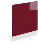 Vicco Frontblende R-Line, Rot Hochglanz, 60 cm ohne Arbeitsplatte, zur freien