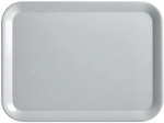 Zeller 26697 Melamintablett, Grau, 43.5 x 32.5 cm, Serviertablett, stapelbar,