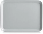 Zeller 26694 Melamintablett, grau, ca. 24 x 18 cm, Serviertablett, Dekotablett