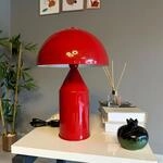 bamyum Lipeo Tischlampe Retro, Pilz Lampe Klein Rot, Pilzleuchte, Tischlampe mit