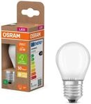 Osram LED-Lampe in klassischer Miniballform, mit dekorativem LED-Filament im Frosted