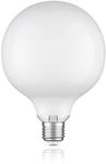 ledscom.de E27 LED Leuchtmittel, G125, warmwei&szlig; (2700 K), 6,2 W, 845lm, Milchglas