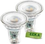 BRILONER - EEK A 2er Set LED Lampe GU10 Glas, warmwei&szlig;es Licht, 4,7W, 850lm, LED