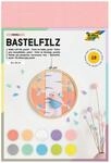 Folia 520495 - Bastelfilz Pastell, Feine Wollqualit&auml;t, 10 Blatt, 150 G/qm, 20 X 30