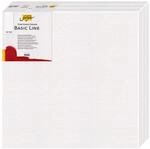 KREUL 633030 - Solo Goya Stretched Canvas Basic Line Keilrahmen 30 x 30 cm, 3er Set,
