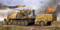 Trumpeter 01526 Modellbausatz German 3,7cm Flak 37 auf Selbstfahrlafette Sd.Kfz. 7/2