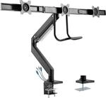 InLine&reg; Tischhalterung mit Lifter und USB 3.0, beweglich, f&uuml;r 3 Monitore bis...