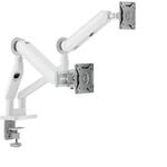 ALOGIC Glide Flexible Dual Monitor Arm | 17-35 Zoll Monitor | Wei&szlig;