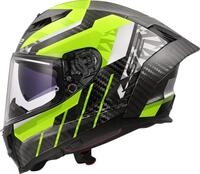 LS2, Integraler Motorradhelm DRAGON TRAX H-V Yellow, XL