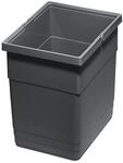 eins2vier Abfallsammler H&ouml;he: 275 mm Volumen 13,5 Liter 210 x 280 mm dunkelgrau