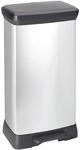 Curver Deco Bin Treteimer - 50L - Silber Metallic