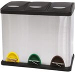 MSV M&uuml;lleimer M&uuml;lltrennsystem 60 L (3x20 Liter) mit Inneneimer gro&szlig;e