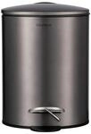 blomus Treteimer -TUBO- | Stahl/Kunststoff | Burned Metal | 3 Liter | H 24 cm x...