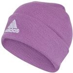 adidas Unisex Logo Beanie, preloved Purple/White, XXS