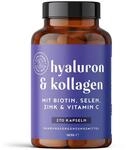 Hyaluron & Kollagen Komplex | 270 Kapseln | Hochdosiert mit Hyalurons&auml;ure, Biotin,
