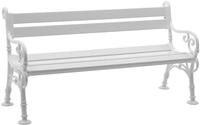 Blome Landhausbank weiss Linderhof 3-Sitzer