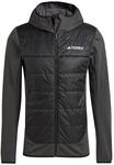adidas Herren Terrex Multi Hybrid Insulated Hooded Jacket, Black, S