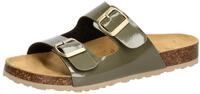 Lico Bioline Platino Damen Niedrige Hausschuhe, Oliv/Gold, 40 EU