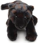 Uni-Toys - Schwarzer Panther, sitzend - 25 cm (L&auml;nge) - Pl&uuml;sch-Wildtier -
