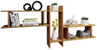 VCM Holzregal h&auml;ngend | platzsparendes Regal | Ma&szlig;e: H. 80 x B. 188 x T. 20...