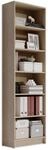 LILLY Regal Sonoma Eiche Optik - Modernes B&uuml;cherregal mit 6 offenen F&auml;chern -