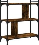 vidaXL B&uuml;cherregal, B&uuml;cherschrank mit 3 B&ouml;den, Regal mit verstellbaren...