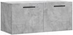 vidaXL Wandschrank Betongrau 80x36,5x35 cm Holzwerkstoff