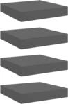 vidaXL 4X Wandregal Schwebend H&auml;ngeregal Wandboard B&uuml;cherregal Regalbrett