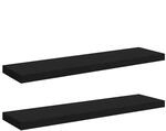vidaXL 2X Wandregal Schwebend H&auml;ngeregal Wandboard B&uuml;cherregal Regalbrett