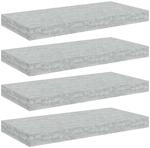 vidaXL 4X Schweberegal Wandregal Schwebend B&uuml;cherregal Wandboard H&auml;ngeregal