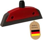 Novaliv Schaumstoffbesen mit Abzieher Besenkopf Gummi Friseurbesen Schwarz