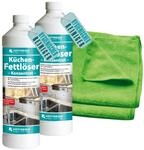 HOTREGA K&uuml;chen Fettl&ouml;ser Konzentrat 2x 1 L | Inkl. Mikrofasertuch |...