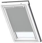 VELUX Original Verdunkelungsrollo (DKL), Silberne Seitenschienen, Y21, Uni Grau