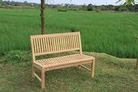 Teakholzbank Kingsbury Bank ohne Armlehnen, 60x90x120cm, 75% maschinengefertigt, 25%