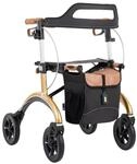 Saljol Carbon Rollator in Vollausstattung, 5,6 kg Leichtgewichtrollator mit Sitz,
