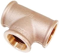 Viega 264284 T-St&uuml;ck Modell 3130 Rotguss, allseitInnengewinde Innengewinde 1...