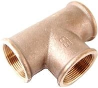 Viega 264307 T-St&uuml;ck Modell 3130 Rotguss, allseitInnengewinde Innengewinde 1...