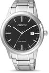 CITIZEN Herren Analog Quarz Uhr mit Edelstahl Armband AW1231-07E, Schwarz