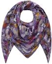 CODELLO Peanuts Halstuch Damen Lila, 140x140cm, 100% Polyester, d&uuml;nnes Tuch mit
