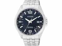 CITIZEN Herren Analog Quarz Uhr mit Edelstahl Armband CB0010-88L, Blau