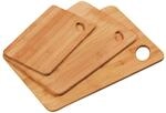 KESPER | Schneidebrett, 3er Pack, Material: Bambus, Ma&szlig;e: 35 x 24 x 0,8cm, Farbe: