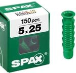SPAX Spreizd&uuml;bel Typ SD, 5,0 x 25 mm, 150 St&uuml;ck, gr&uuml;n - D&uuml;bel f&uuml;r optimalen Halt
