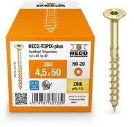 HECO-TOPIX-plus Holzschraube 4,5 x 50, Senkkopf mit Fr&auml;staschen, HECO-Drive,...
