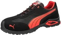 PUMA Sicherheitsschuhe Madrid Low S1PL Schwarz Rot Gr&ouml;&szlig;e 44