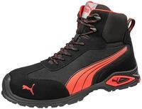 PUMA Sicherheitsschuhe Madrid MID S1PL Schwarz Rot Gr&ouml;&szlig;e 42